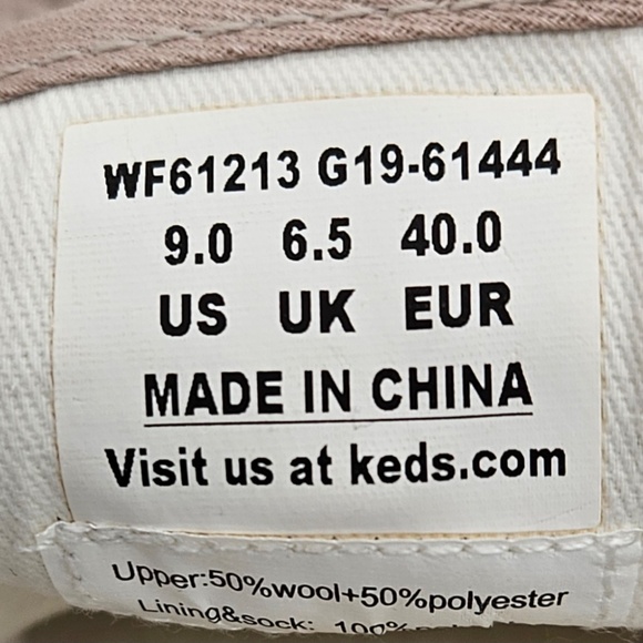 womens keds dream foam tan 50% brushed wool uppers size 9 - Picture 6 of 6